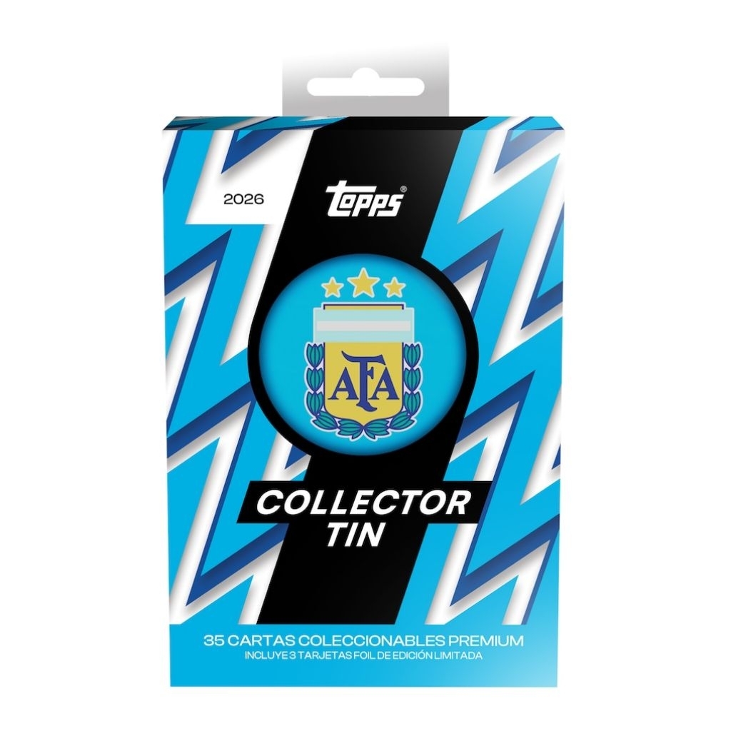 ‼️ พร้อมส่ง‼️25/26 Argentina Topps Collectors Tin 🔥ฟรีสลีฟ🔥