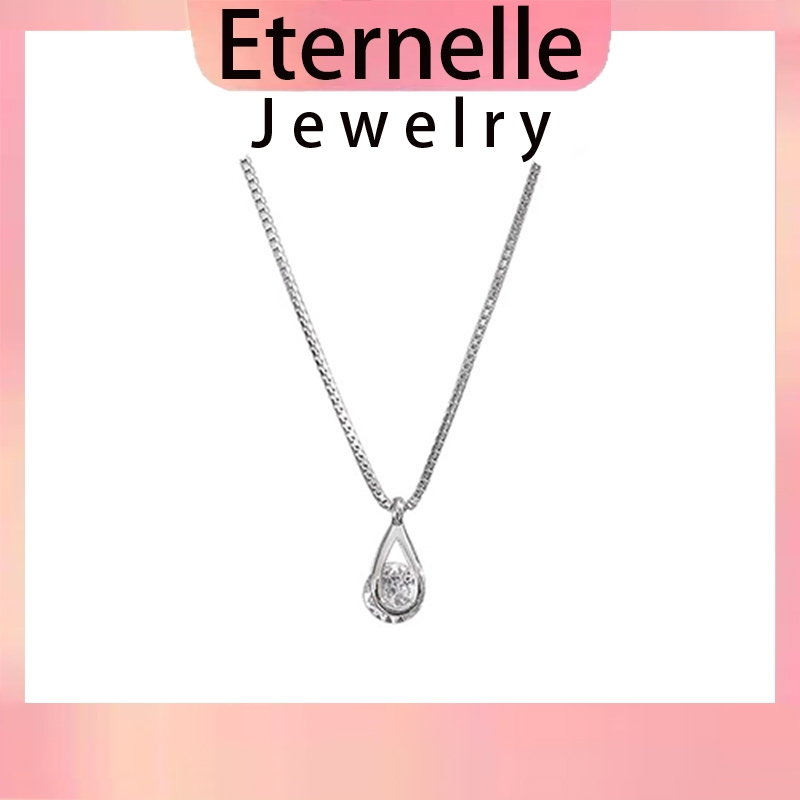 Eternelle สร้อยคอเพชร สร้อยคอเงิน ✨พร้อมกล่องเครื่องประดับ เขียนการ์ดได้ จัดส่งจากประเทศไทย