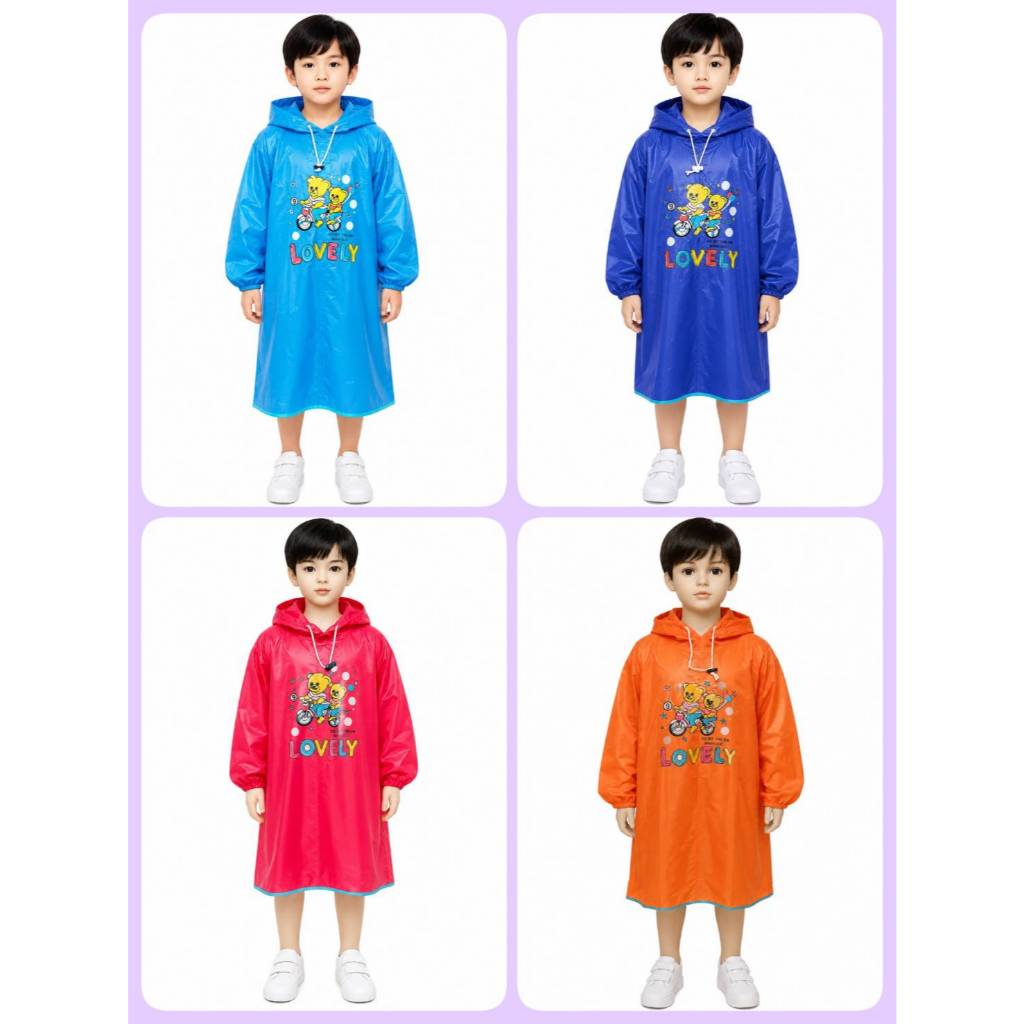 🎃พร้อมส่งจ้า🎃 เสื้อกันฝนเด็ก มีติดตัวน้องไว้ อุ่นใจกว่านะคะ หน้าฝนใกล้มาแล้วจ้าา