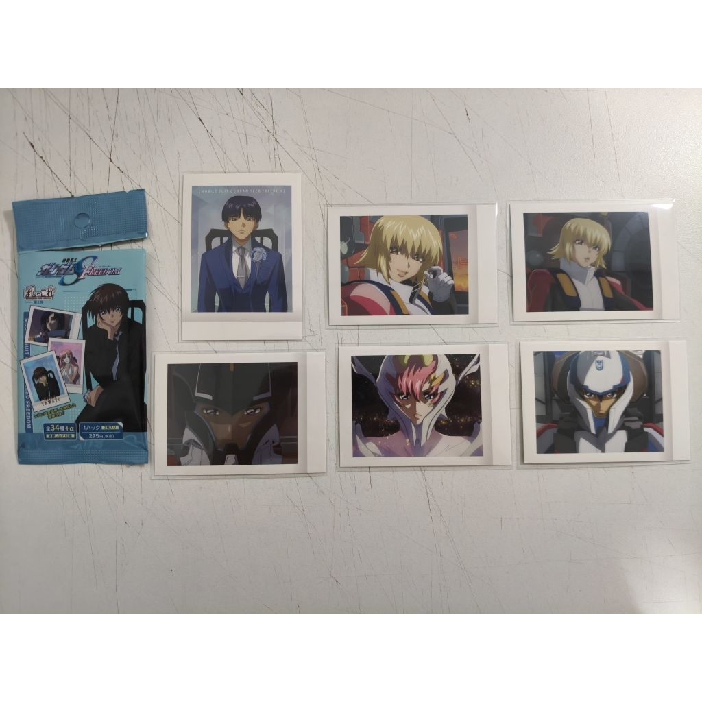 Gundam SEED Freedom การ์ดโพลารอยด์ตัวละคร ขายแยกใบ ลิขสิทธิ์แท้ (Movic)