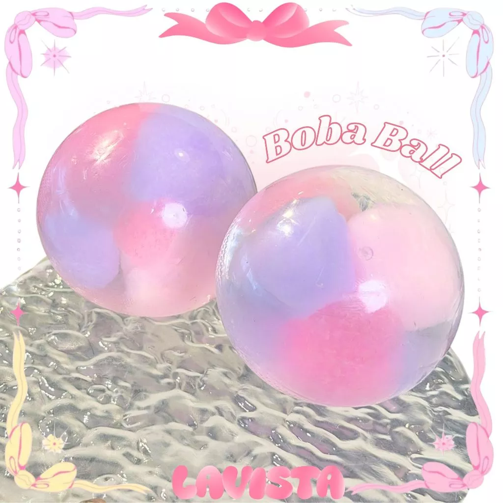 [ส่งจากไทย] Boba Fidget Ball เนื้อแน่นหนึบสำหรับบีบบริหารมือ
