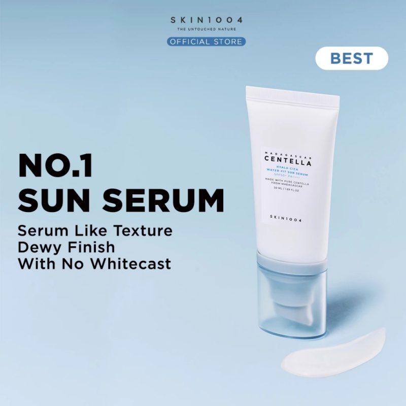 SKIN1004 - Madagascar Centella Hyalu-Cica Water-Fit Sun Serum SPF50+ PA+++ (50ml.) เซรั่มกันแดด