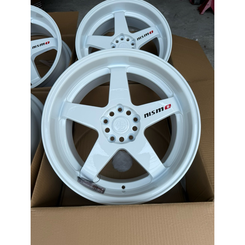 แม็กใหม่(Nismo)งาน(JP)ขอบ18กว้าง8.5ออฟ+35ใส่5/114(ราคาต่อ1วง)
