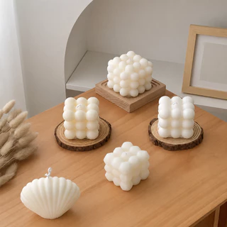 OurHome [พร้อมส่ง] เทียนลูกบาศก์ของรูบิค Rubik's Cube Candle ของขวัญเล็กๆที่สร้างสรรค์ ของตกแต่งบ้านแฮนด์เมด ร้านกาแฟ