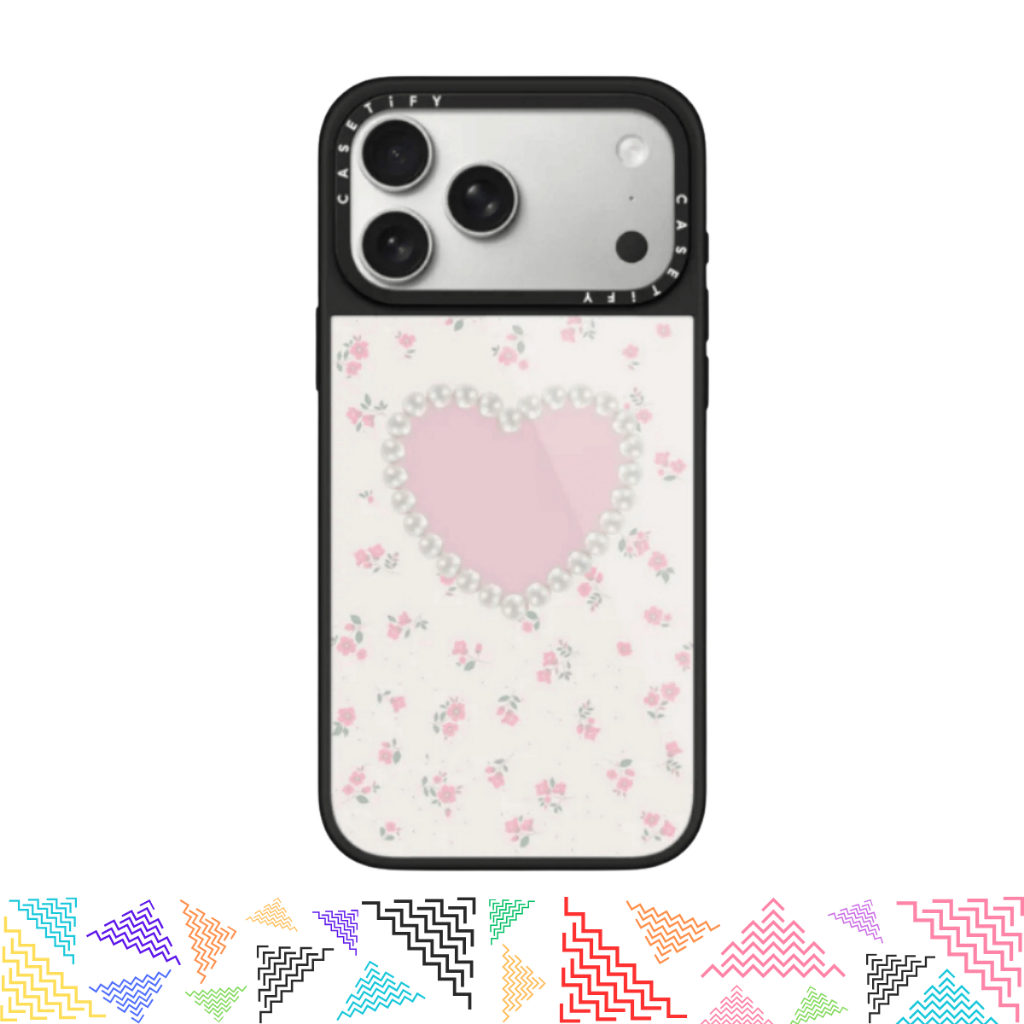 เคสมือถือ CASETiFY | Pearly Heart [Inspo] For iPhone Samsung แท้ พร้อมส่ง เคสกันกระแทก