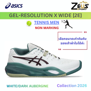 ASICS GEL-TENNIS (แนะนำไซส์ + 0.25 - 0.5CM จากรองเท้าผ้าใบค่ะ) รองเท้าเทนนิสผู้ชาย เน้นความมั่นคงและสบายเมื่อเล่นเทนนิส