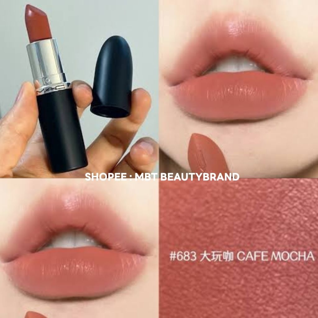 แท้💯แบ่งขายM.A.C. Maximul matte lipstick สี cafe mochaลิปสติกเนื้อแมทสูตรติดทนนาน แบ่งขายสำหรับทดลอง
