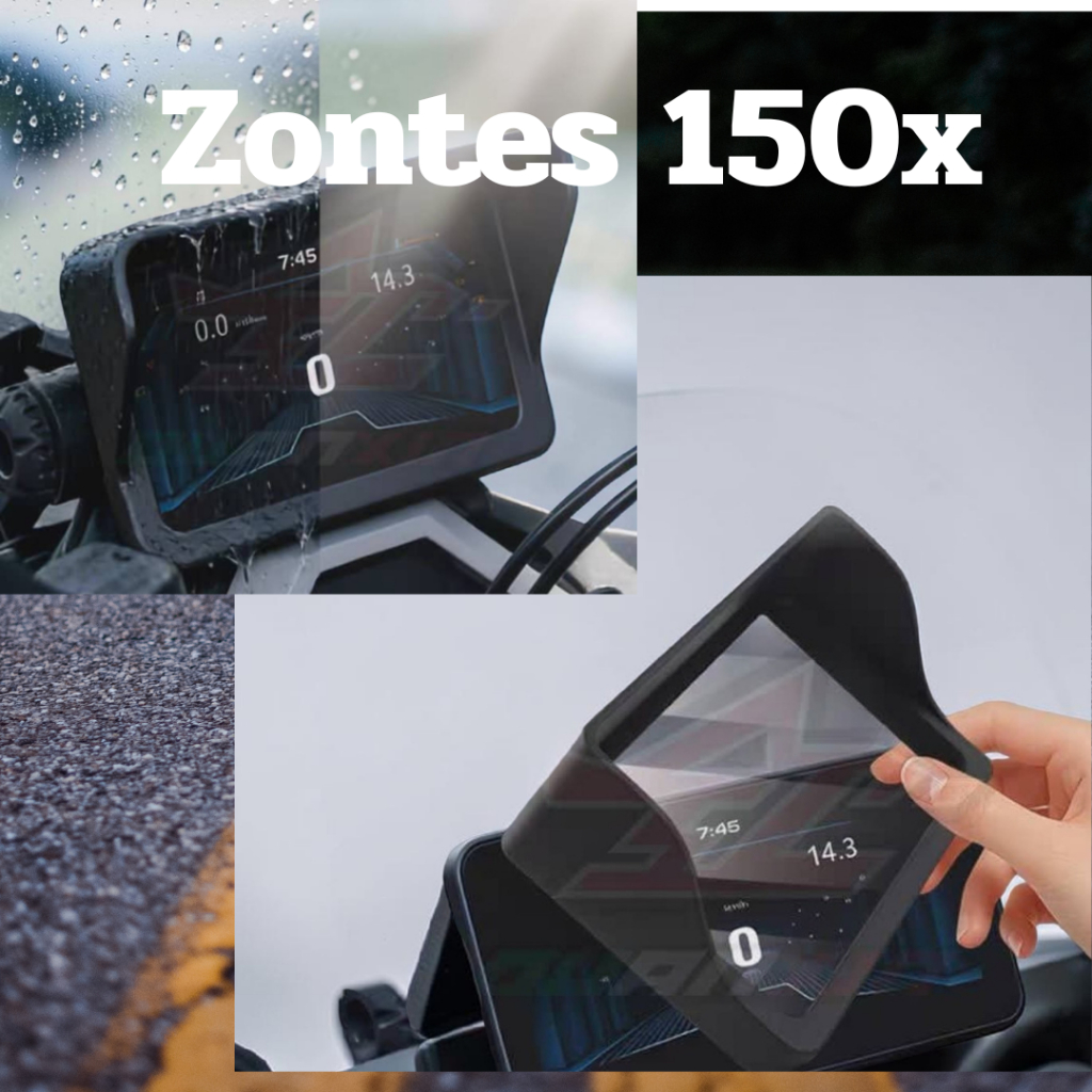 ฝาครอบจอหน้าปัดแบบมีกระจกกันแดด/กันรอย  Zontes  รุ่น 150X