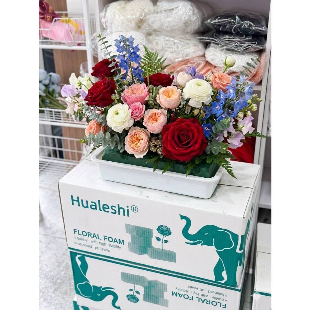 🌈พร้อมจัดส่ง🌈Hauleshi   1ชิ้นโฟมโอเอซิส  โฟมจัดดอกไม้