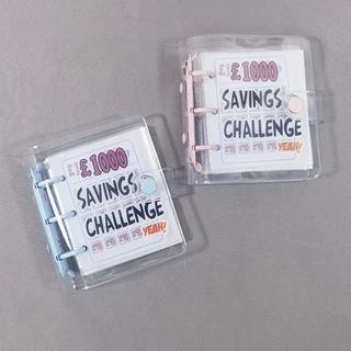 5 PCS หนังสือออมเงินพกพา ขนาดกะทัดรัด ใช้งานง่าย พกพาสะดวก Money Savings Book