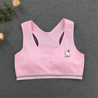 เสื้อกล้ามครอบอกเด็ก ฤดูร้อน อายุ 8-15 ปี วัยเจริญเติบโต ไม่มีปุ่ม ใส่ถอดสะดวก ผ้าสองชั้น แผ่นรองอกถอดได้ สำหรับนักเรียน