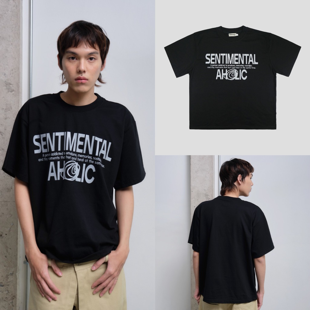 Garcon Basic | Sentimental Aholic | เสื้อยืดลายสกรีน UNISEX