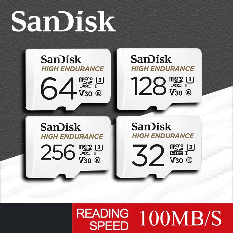 Sandisk High Endurance Micro SDXC Platinum Card 256GB [100/40MB/s] UHS-I Class10 U3 V30 การ์ดหน่วยความจํา (SDSQQNR)