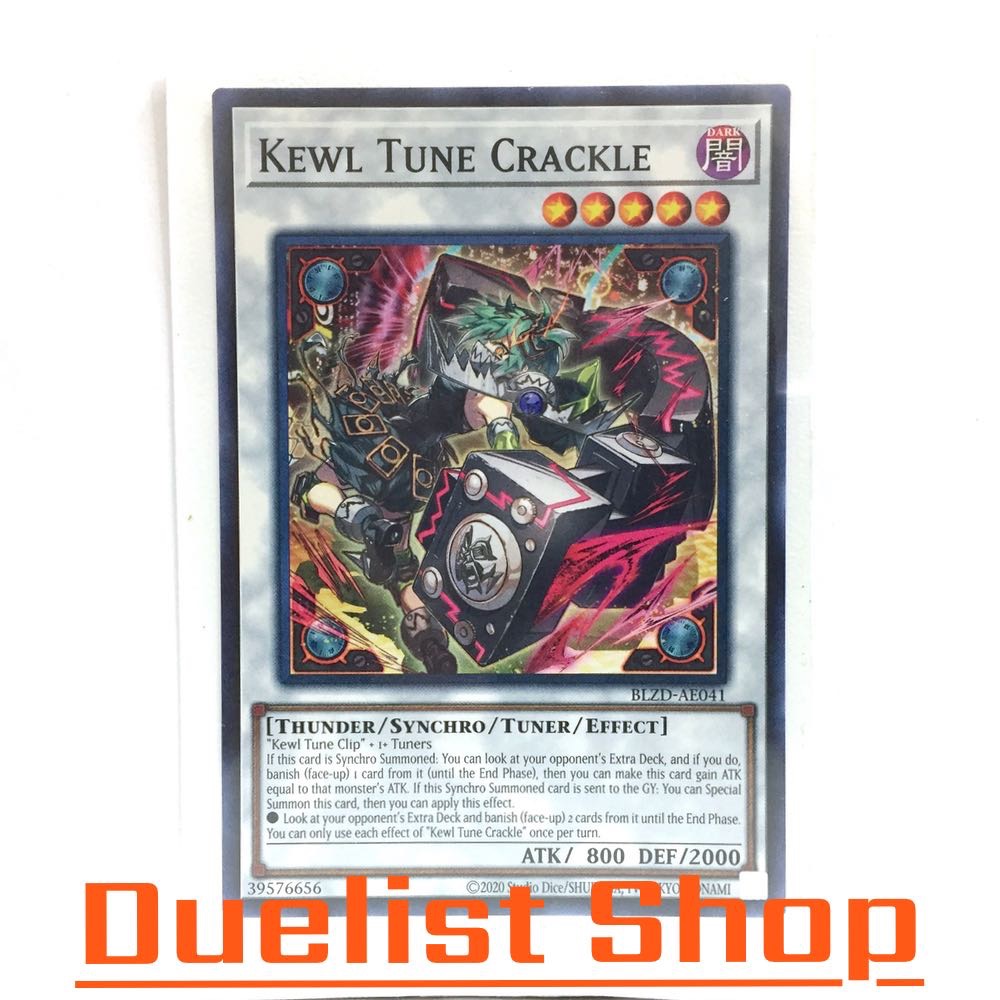 Kewl Tune Crackle (N) Monster Dark Level5 [Thunder/Synchro/Tuner/Effect] ชุด BLZD-AE041 การ์ดยูกิโอ 