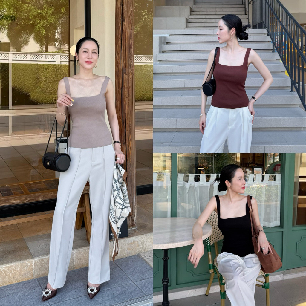 LITAS : FELINE TANK เสื้อกล้ามคอปาด เสื้อกล้ามทรงสวย