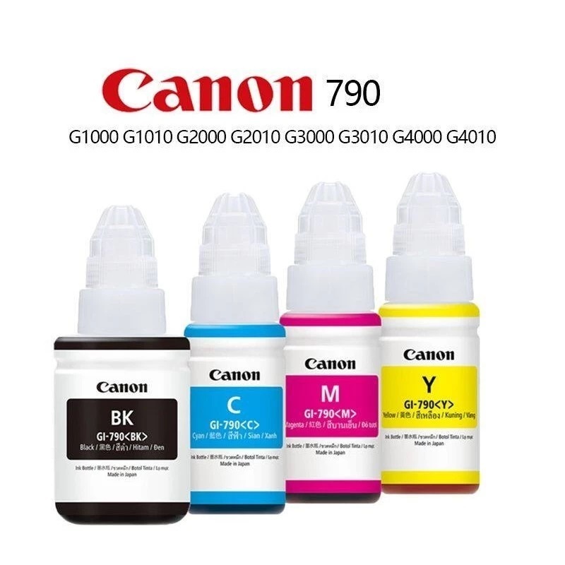 Canon Ink 790 GI790 GI-790 แคนนอน หมึกเติม_แคนนอน หมึก gi790 หมึกแท้ไม่มีกล่อง1 ชุด