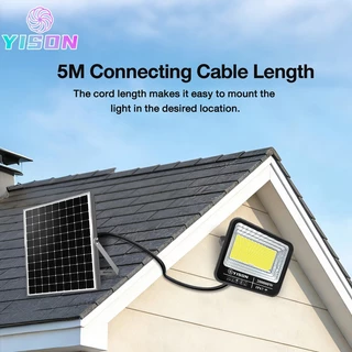 YISON 【ซื้อ1แถม1】ไฟโซล่าเซลล์ 200000W โซล่าเซลล์ ไaฟสปอตไลท์ กันน้ำ LED IP67 solar light outdoor ไฟถนน ไฟแสงอาทิตย์