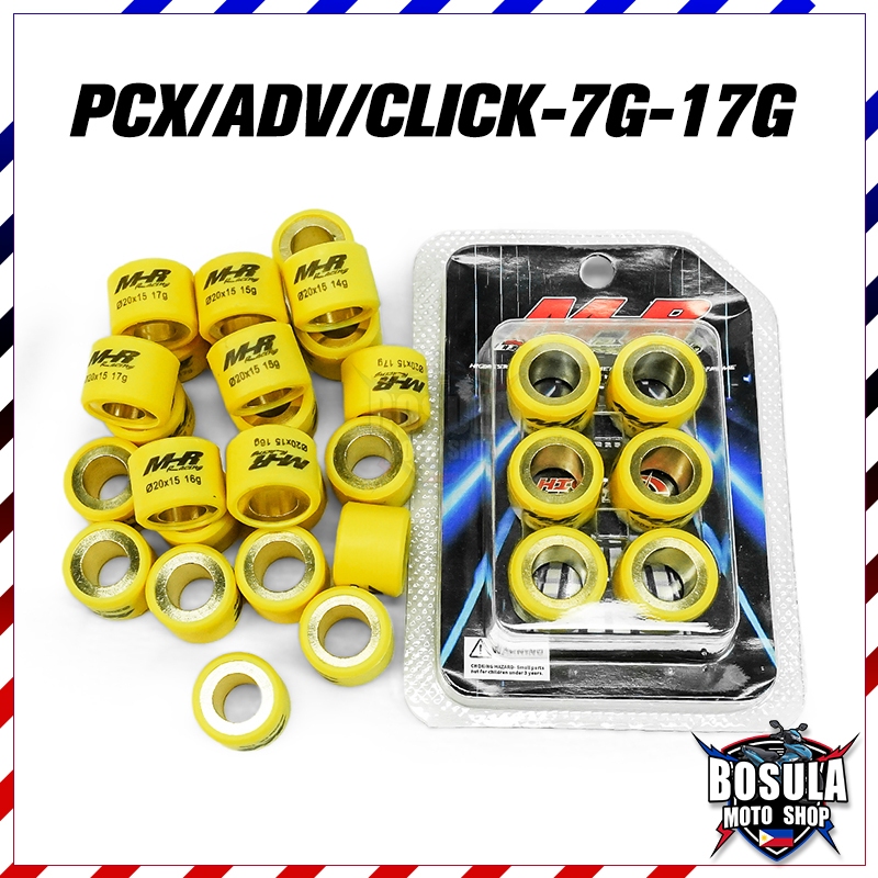 MHR เม็ดตุ้มน้ำหนัก HONDA CLICK125I/150/160 PCX ADV150 SKYDRIVE แต่ง สำหรับ เบอร์ 7g-17g BEAT 10g/12