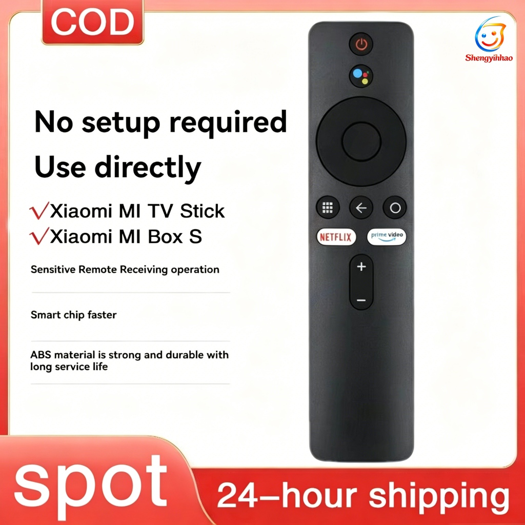 สำหรับ Xiaomi รุ่นนานาชาติกล่อง Mi Tv Stick ติดรีโมทคอนโทรล MIBOX S 3 กล่อง XMRM-006 คุณสมบัติอินฟราเรด Google Assistant