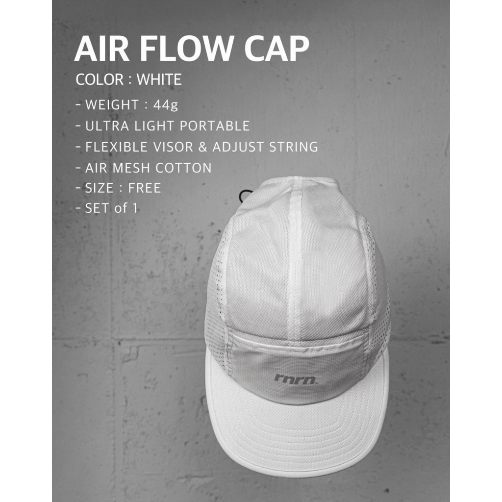 หมวกวิ่ง แบรนด์ RNRN CREW CAP แท้100%