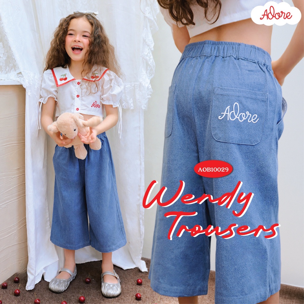 ADORE2112 : WENDY TROUSERS กางเกงขาสั้น ชุดเด็ก เสื้อผ้าเด็ก (AOB10029)
