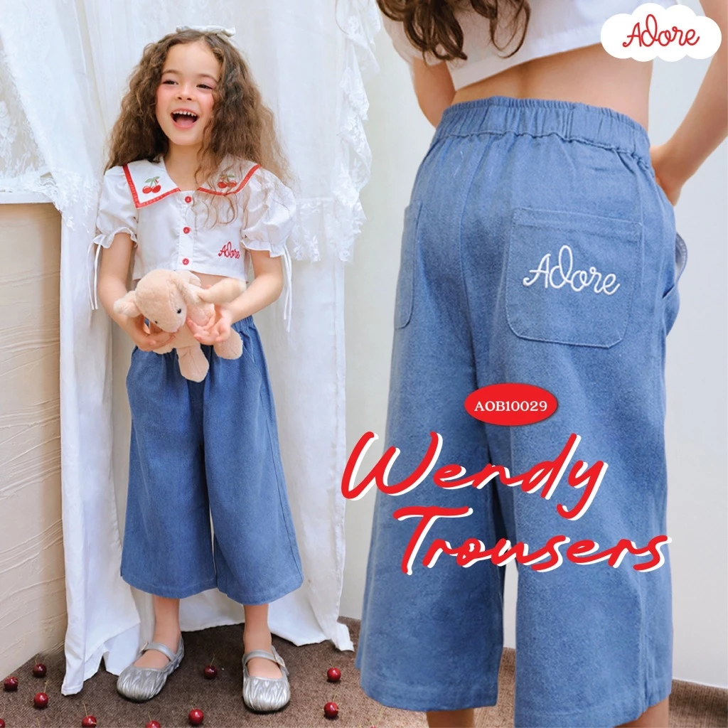 ADORE2112 : WENDY TROUSERS กางเกงขาสั้น ชุดเด็ก เสื้อผ้าเด็ก (AOB10029)