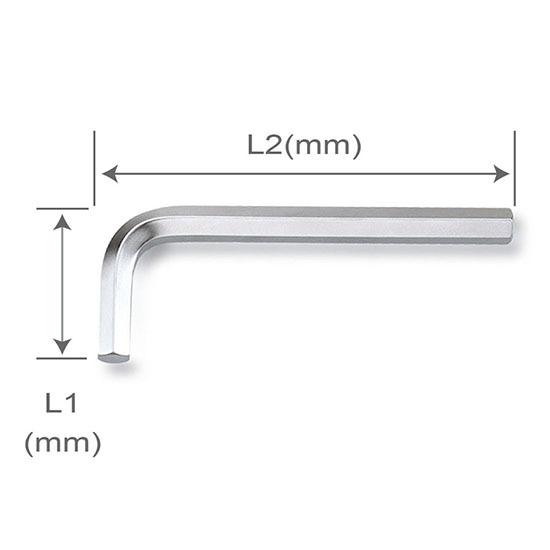 AGAS Series TOPTUL Hex Key Wrench (Short Type)  ประแจหกเหลี่ยมตัวแอล [L]