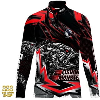 เสื้อตกปลา,ปั่นจักรยาน Set สี 58 FISHING MONSTER (สินค้าพร้อมจัดส่ง) ป้องกัน UV ระบายอากาศดี