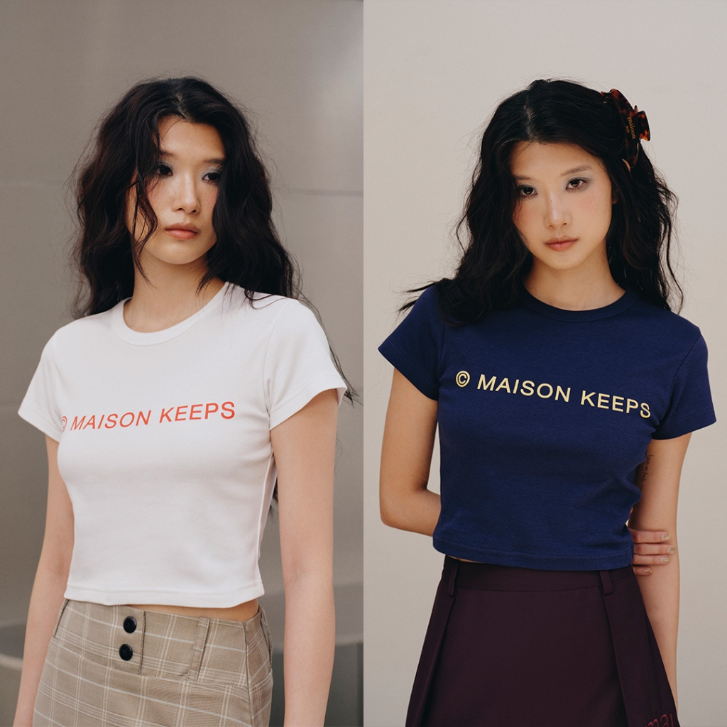 maison KEEPS | The Classic Original Logo Tee | เสื้อยืด ปักโลโก้