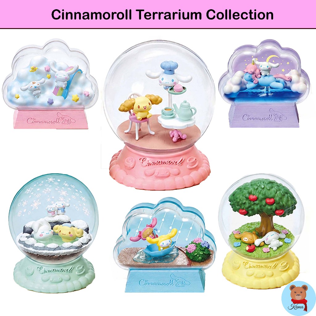 ✅ของแท้ Re-Ment Sanrio Cinnamoroll Terrarium Collection Fluffy Happy Days 6 types🇯🇵รีเมนท์ ชินนาม่อนโรล นำเข้าญี่ปุ่น