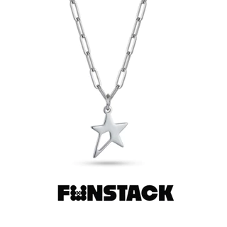 FUNSTACK สร้อยคอ All Day Stack Supernova North Star Silver Stainless Steel