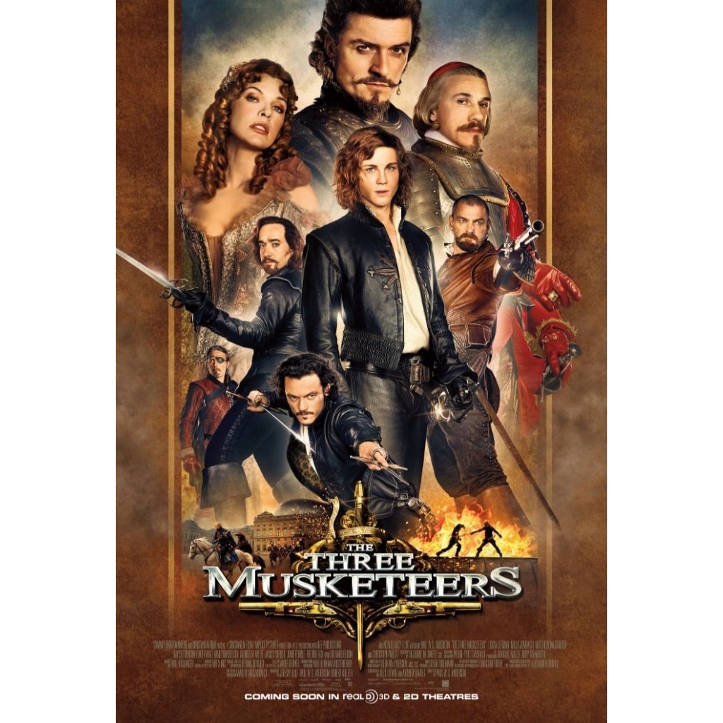 ของสะสมสำหรับเครื่องBlu-ray+DVD ปก+สกรีนแผ่น The Three Musketeers (2011) สามทหารเสือ ดาบทะลุจอ