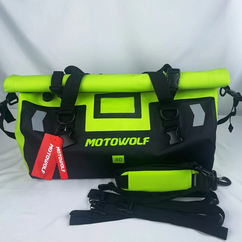 MOTOWOLF กระเป๋ากันน้ำมัดท้ายมอเตอร์ไซค์ 40L/66L thumbnail 9