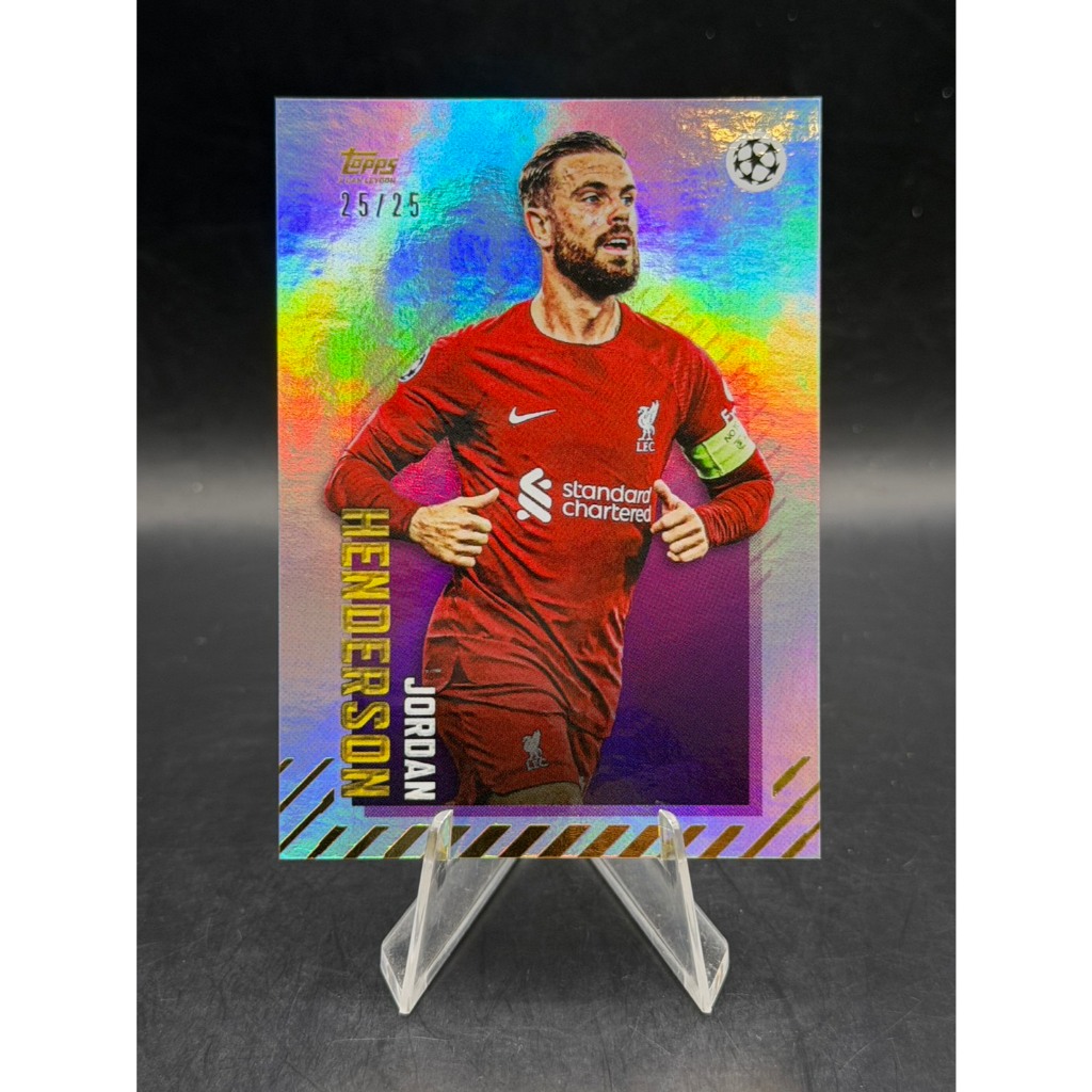 การ์ดฟุตบอล Jordan Henderson Topps x Dan Leydon 25/25 (เลขสุดท้าย)