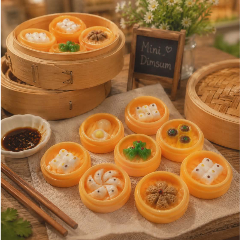 ่j530ติ่มซำจิ๋วของเล่นจำลองเซตละ 10 ชิ้น