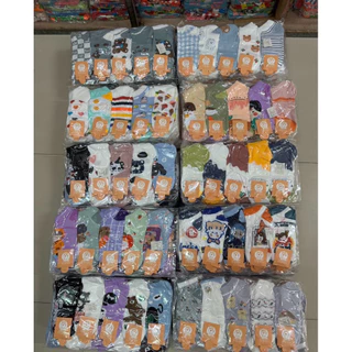 ถุงเท้าข้อสั้นการ์ตูน 20 คู่ ป้าย P’ต่าย