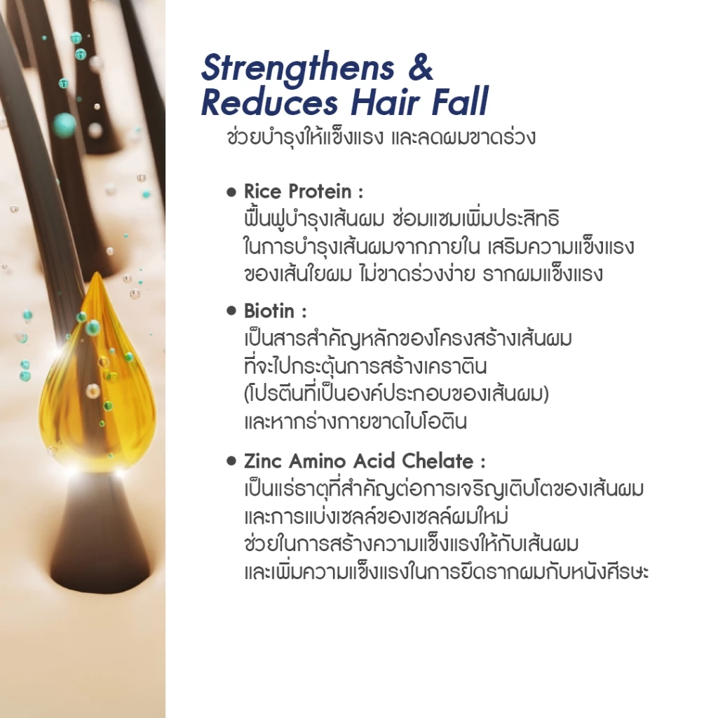 AGLAM เฮอร์ราติน - มีหญ้าหางม้า ซิงค์ ไบโอติน โปรตีนข้าว อัดแน่นเม็ด 1,000 มก. บรรจุ 30 แคปซูล thumbnail 5