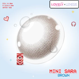 [ของแท้] คอนแทคเลนส์รายเดือน LOVELYPLUS รุ่น Mini Sara มินิซาร่า น้ำตาลอมชมพู สีบ่มแดด ตานัวร์สะบัด!
