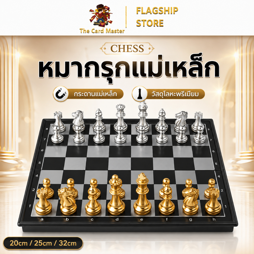 CHESSเกมหมากรุก เกมส์ส่งเสริมพัฒนาการ ฝึกสมาธิและความคิดสร้างสรรค์