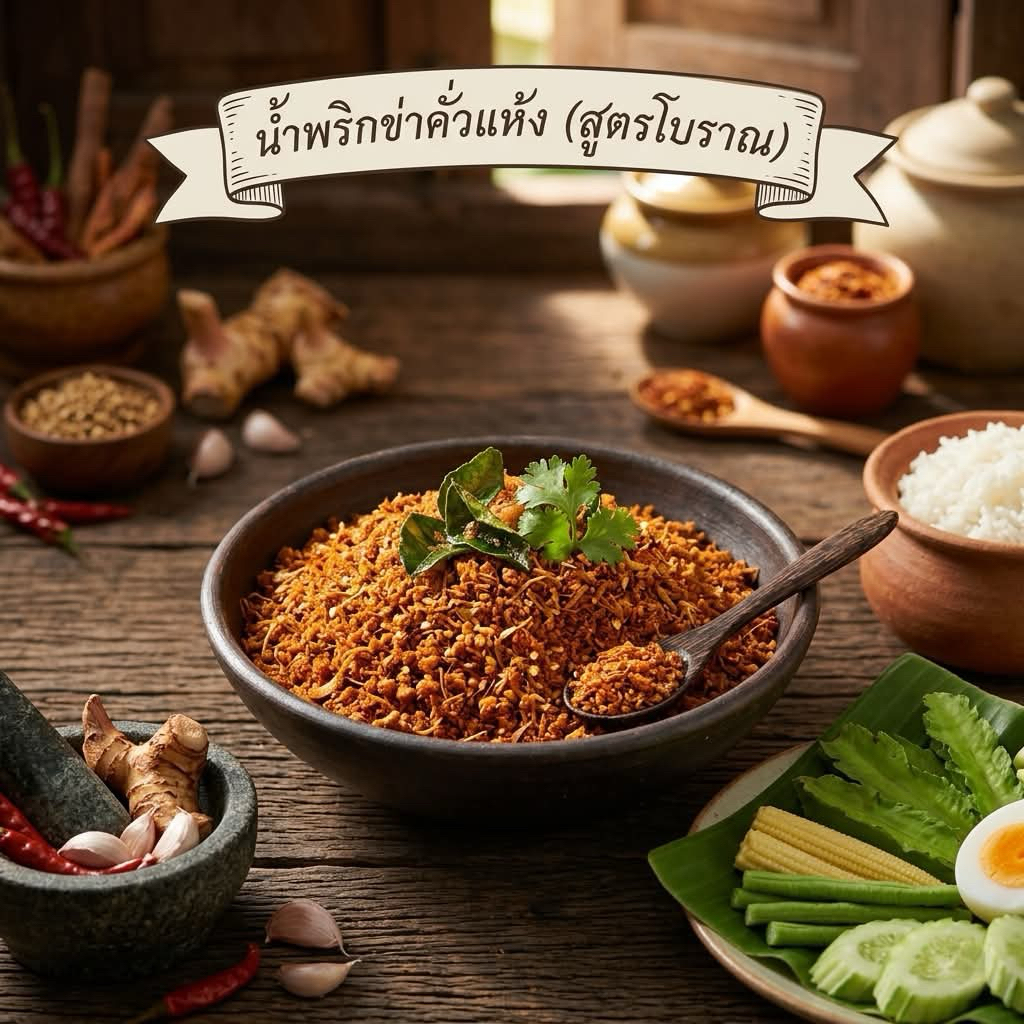 น้ำพริกข่า คั่วแห้ง ตำมือทุกครก สูตรเด็ดเมืองลำปาง หอมข่า เผ็ด นัว  ไม่ใส่สารกันเสีย กินกับอะไรก็อร่อย