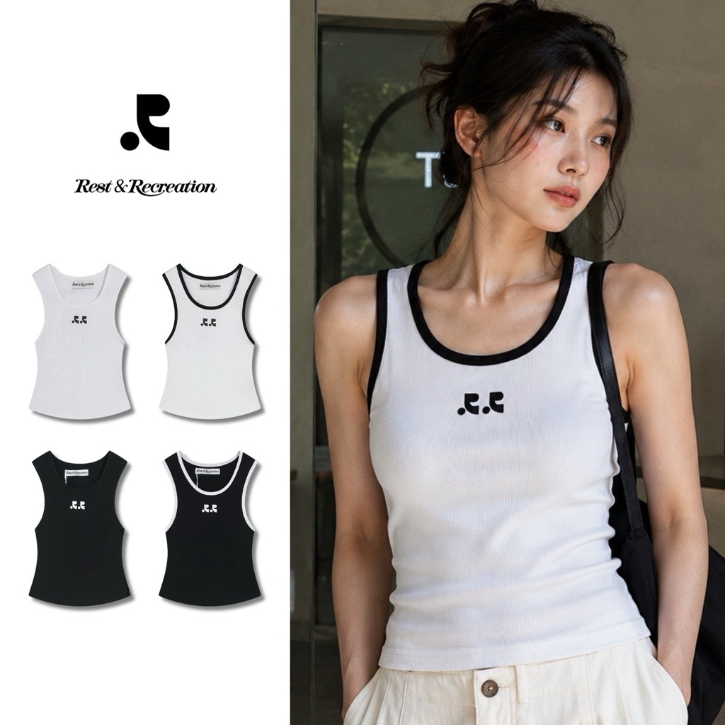 พร้อมส่ง | เสื้อกล้าม REST&RECREATION - Tank Top ส่งสินค้าทุกวัน รับประกันความพอใจ คืนเงินได้