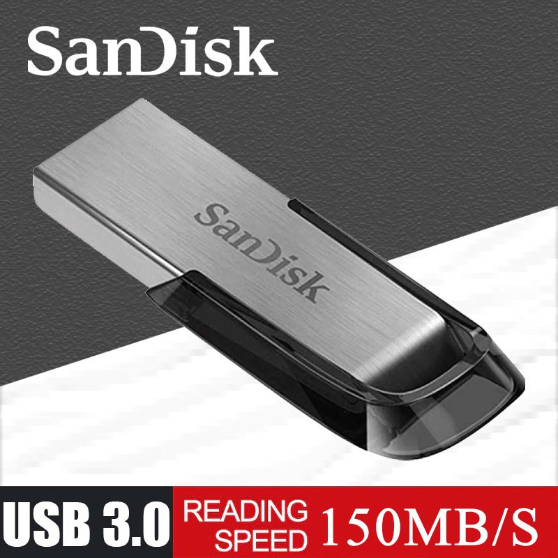 (ส่งฟรี+ส่งด่วน) SanDisk Ultra Flair USB 3.0 Flash Drive 16/32/64/128/256/512GB ความเร็ว 150MB/s แฟลชไดรฟ์ แท้ รับประกัน