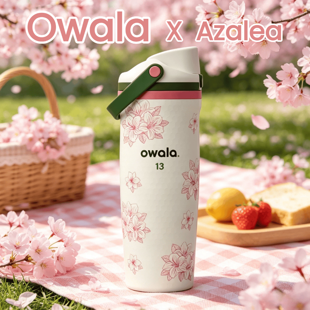 Owala X Azalea Golf FreeSip Sway 30oz (887ml) สแตนเลส กันหก เก็บร้อนเก็บเย็น ขายดีมาก พร้อมส่ง