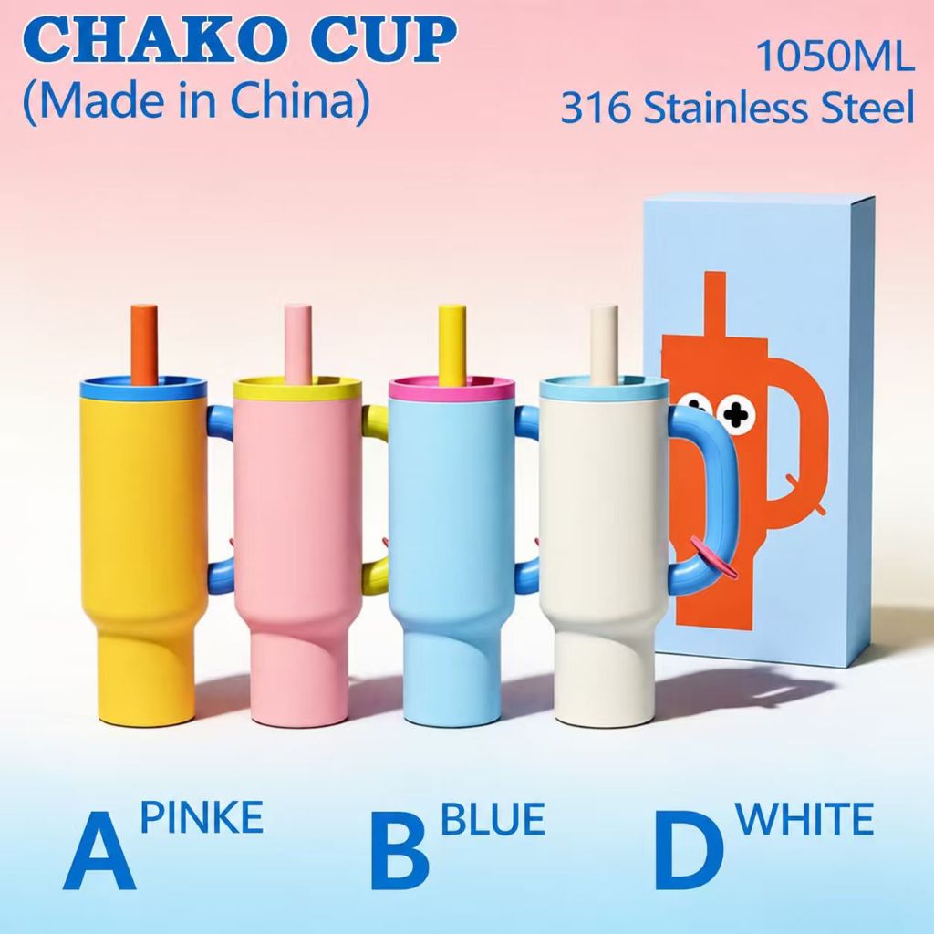 Chakocup. รุ่น Bawang cup ฟรีค่าจัดส่ง แก้วเก็บความเย็น 1050ml ความจุขนาดใหญ่ พร้อมส่งจากไทย (รับประกัน 1 ปี)