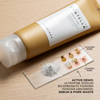 SKIN1004 โฟมล้างหน้าเซนเทลล่า pH 5.0 อ่อนโยน สารสกัดใบบัวบก 33% ฟองละเอียดล้ำลึก ทำความสะอาดประจำวัน ล้างเครื่องสำอางบาง