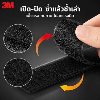 ตีนตุ๊กแก ตีนตุ๊กแกแบบมีกาว 3M ขน+หนาม มีกาวทั้งสองเส้น ตีนตุ๊กแกมีกาว ติดหน้าต่าง ติดกรอบรูป