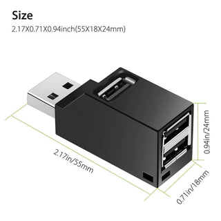 ส่งสินค้าทุกวัน 1Pc 3 พอร์ต ตัวแยกแบบพกพา HUB ความเร็วสูง 3 พอร์ต ฮับ USB 3.0 แล็ปท็อปอุปกรณ์เสริมคอมพิวเตอร์
