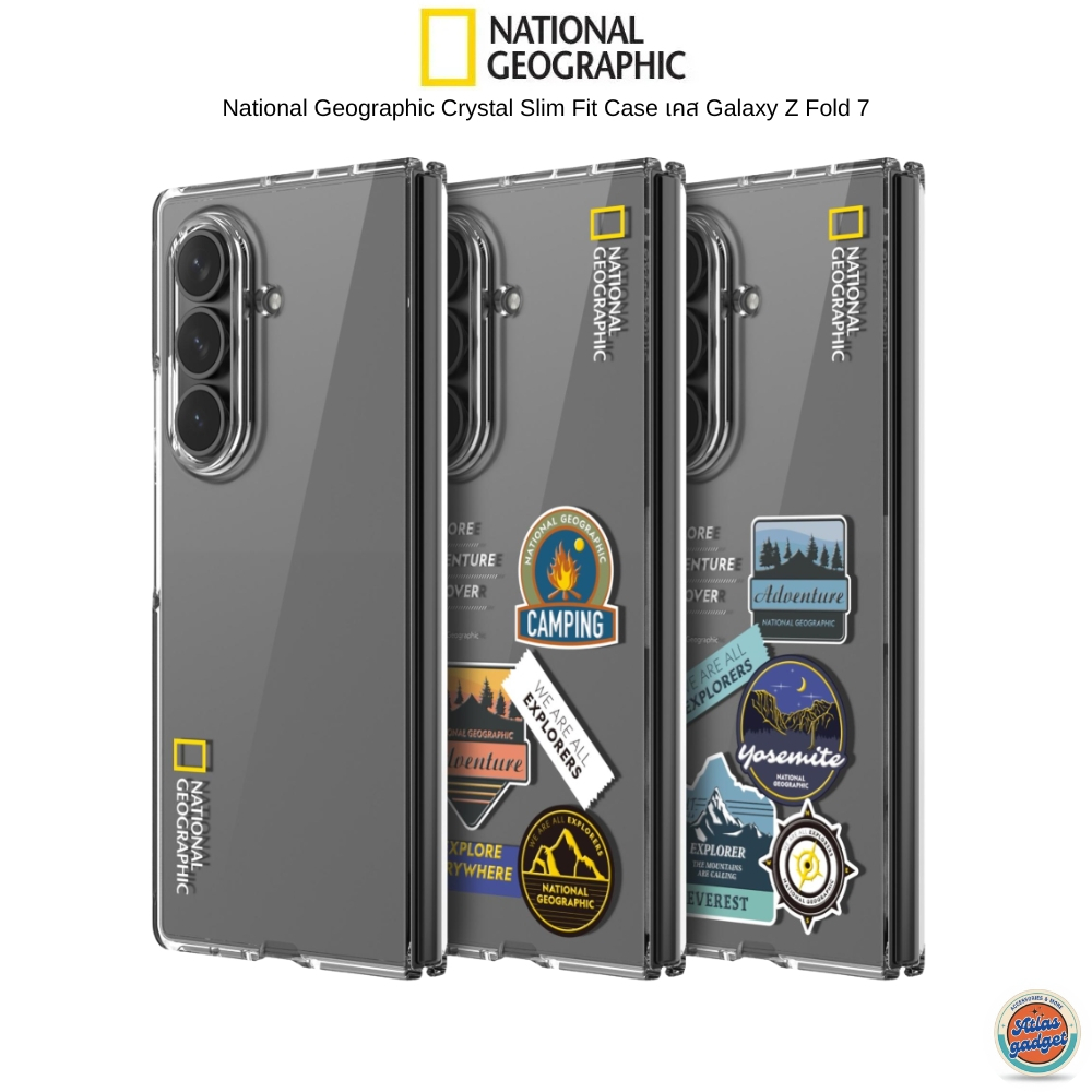 National Geographic Crystal Slim Fit Case เคสสำหรับ Galaxy Z Fold 7 เคสใสดีไซน์บาง