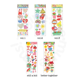 little moody sticker สติ๊กเกอร์น่ารักไดคัทพร้อมแปะ ทน กันน้ำ givememuseums