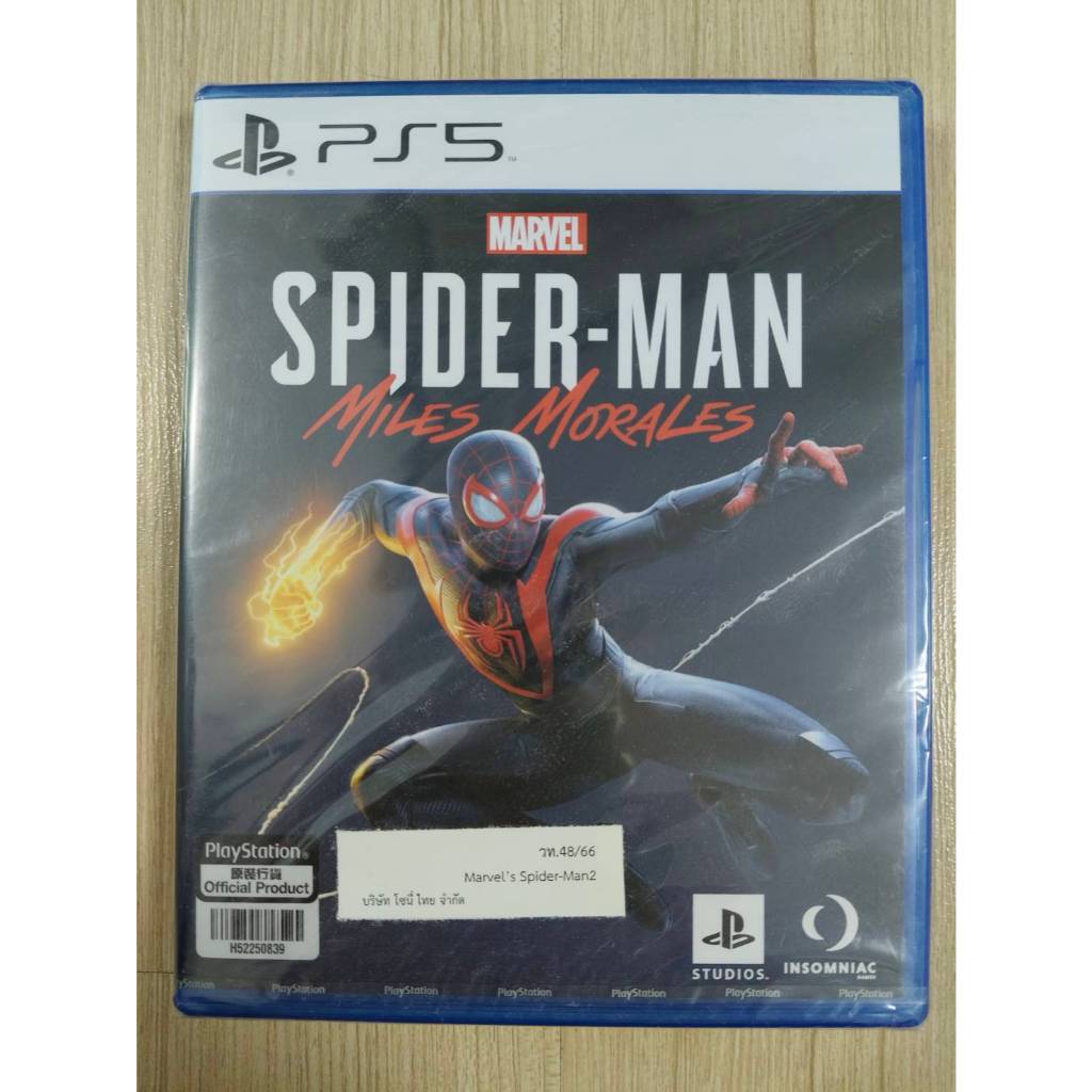 มือ 1 PS5 Spider Man Miles Morales (Z3/Asia) Eng ของใหม่ในซีล Spider-Man